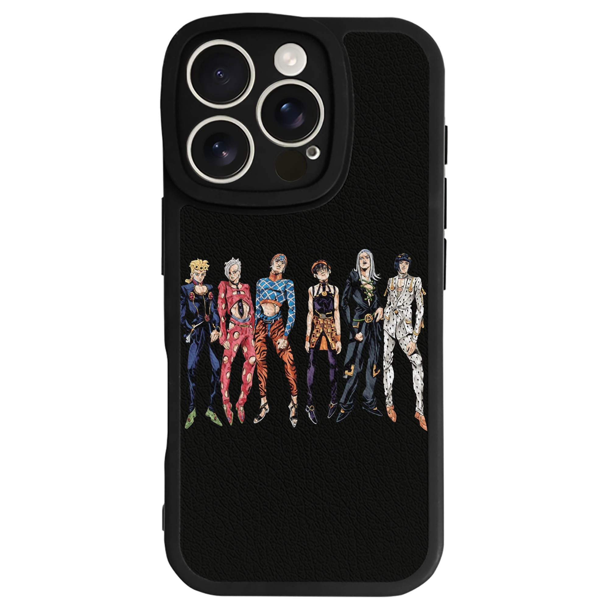 （画像用） ジョジョの奇妙な冒険 JoJo's Bizarre Adventure 【iPhone 16シリーズ対応】シリコンスマホケース（レザー調） 材質：シリコン